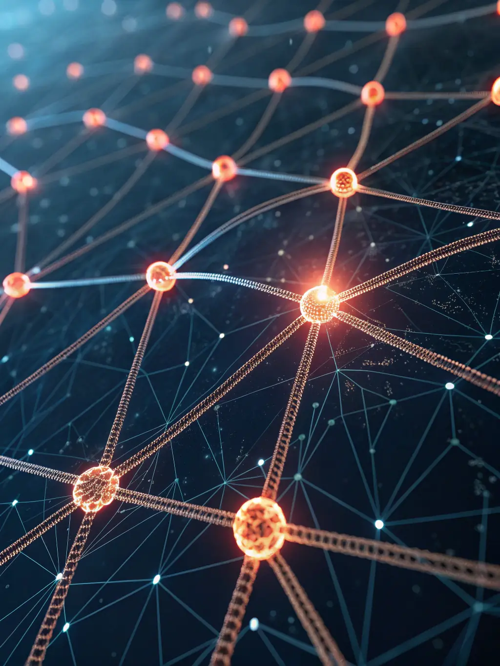 An abstract image representing deep learning algorithms, such as convolutional neural networks and recurrent neural networks, used to represent the Deep Learning module.