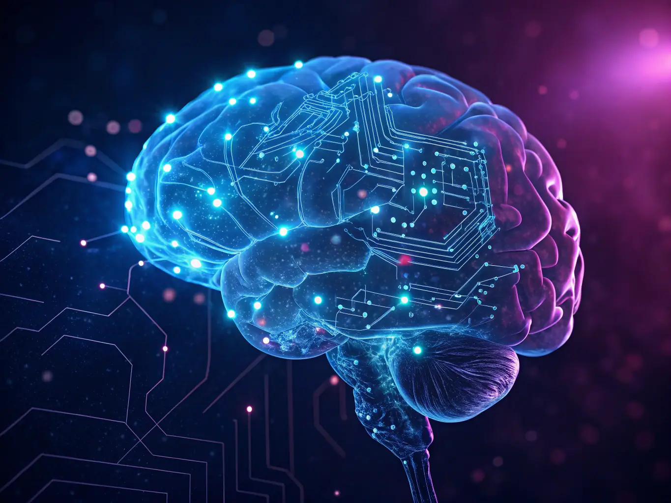 An image depicting a neural network architecture with interconnected nodes and layers, symbolizing the complexity and depth of the Deep Learning aspects covered in aitraining.site's Machine Learning courses.